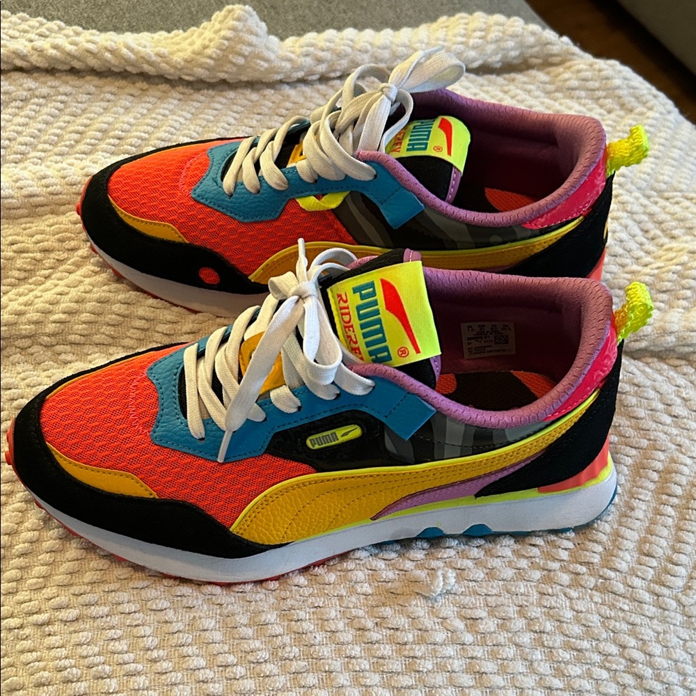 Puma men’s Colorful Sneakers - Red, Blue, Yellow, Black